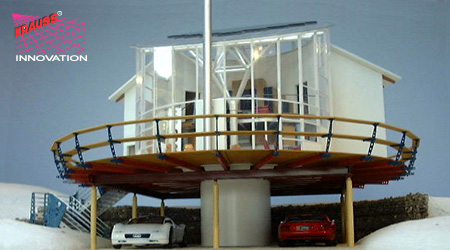 GLAS-HAUS in Hightech-Architektur Exclusives Hightech Glashaus als Domicil