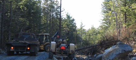 Strommastenmontage Strom-Masten am Rockylake